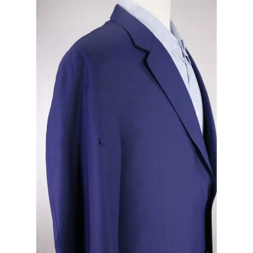Canali 1934 Royal Blue 2-Btn Wool Blazer Jacket 48R